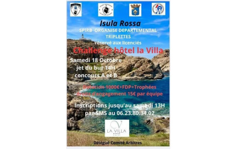 Le concours &quot;La Villa&quot; 18 octobre